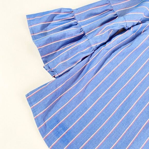 Como vintage pinstripe bell sleeve top - Picture 5 of 6